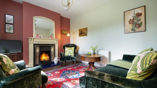 The sitting room at Florence Court Rose Cottage, County Fermanagh
